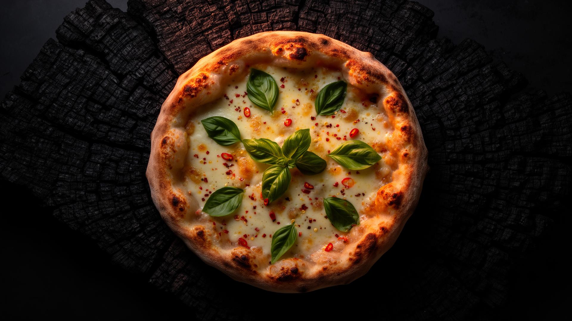 Wood-fired pizza
